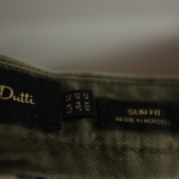 COPY - Massimo Dutti Olive Green Cotton Linen Blend Slim Fit Pants size 40 - Picture 8 of 13